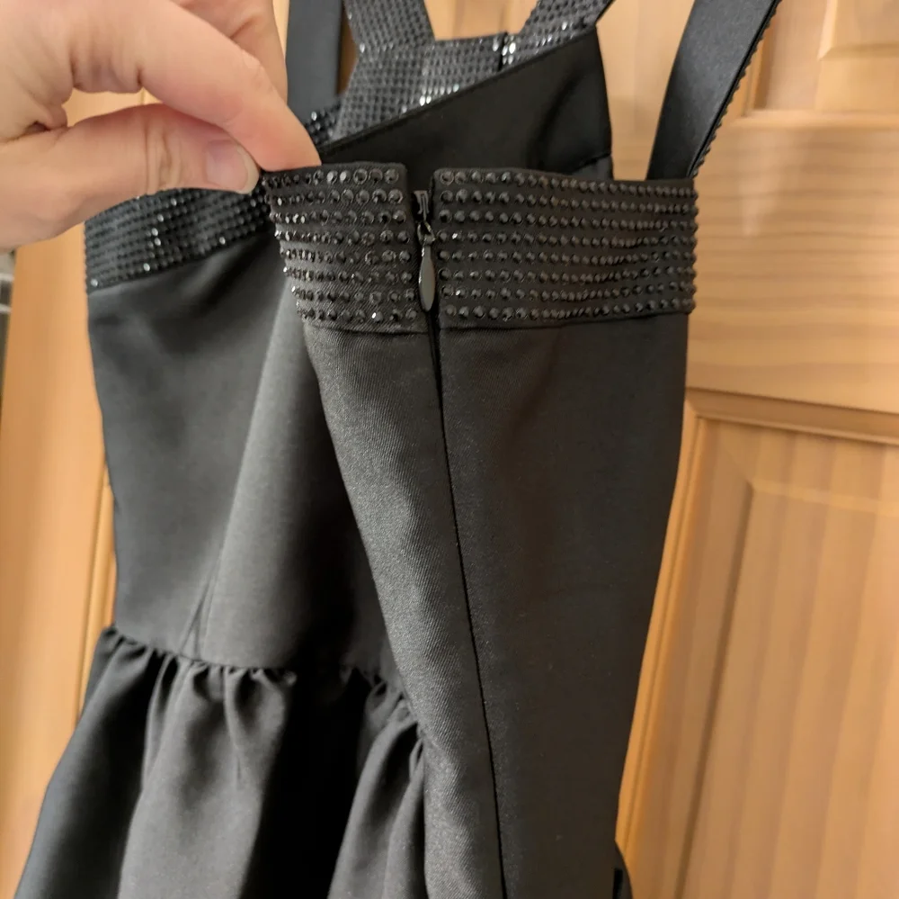Kate Spade Pave Trim Fit And Flare Black Dress - Picture 3 of 9